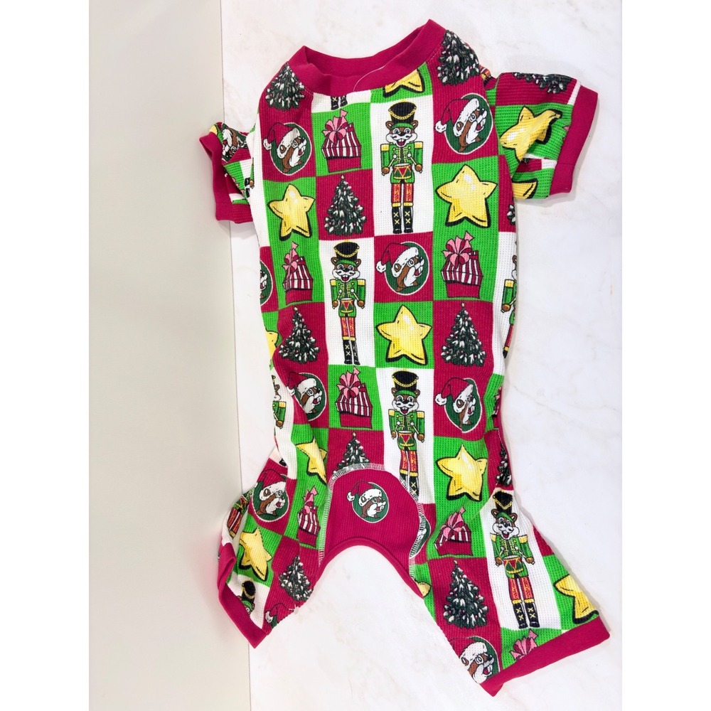 Buc-ee's Dog Pajamas Holiday Waffle Knit  Pet Essentials XL Christmas